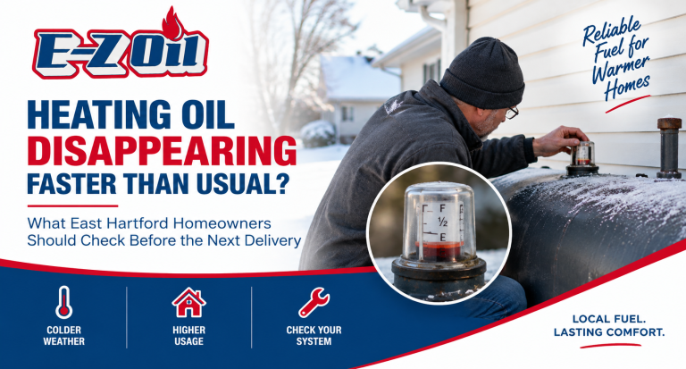 Heating oil tank gauge dropping quickly